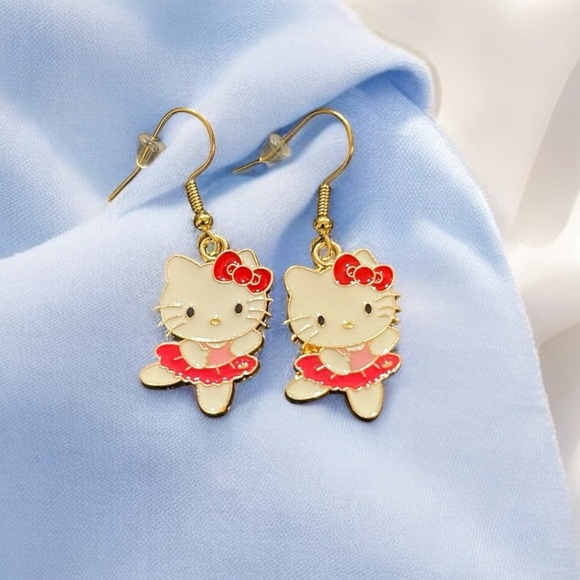 Hello Kitty Jewelry - NEW HELLO KITTY Ballerina Earrings - Hypoallergenic